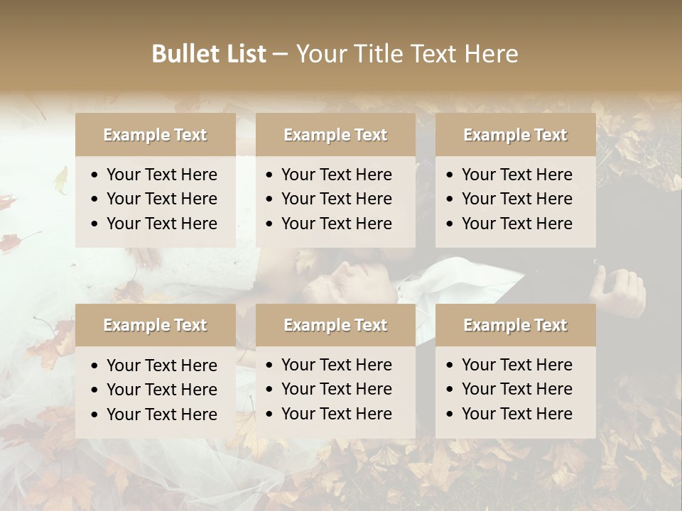 Foliage Honeymoon Occasion PowerPoint Template