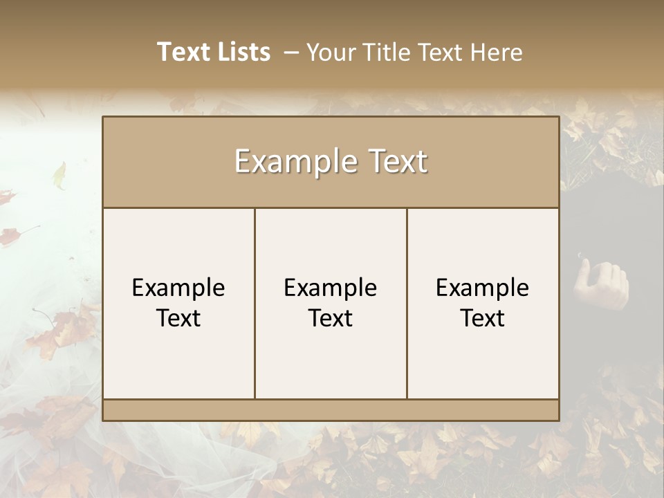 Foliage Honeymoon Occasion PowerPoint Template