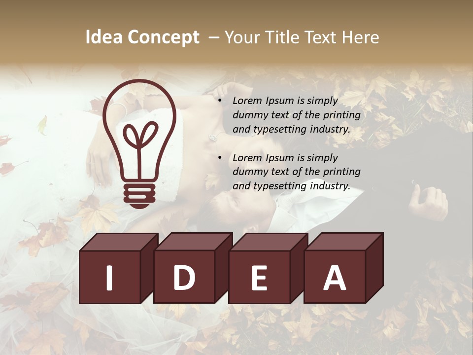 Foliage Honeymoon Occasion PowerPoint Template