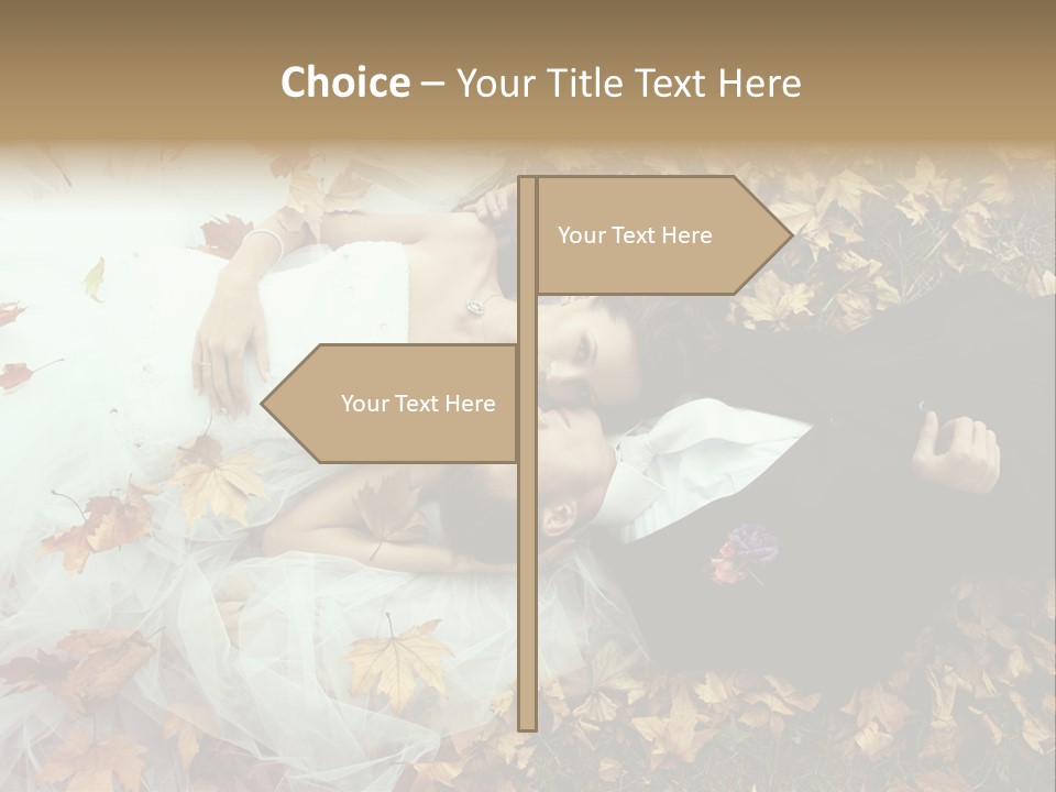 Foliage Honeymoon Occasion PowerPoint Template