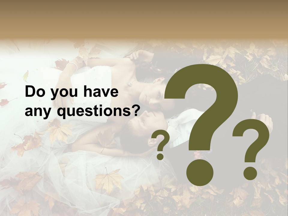 Foliage Honeymoon Occasion PowerPoint Template