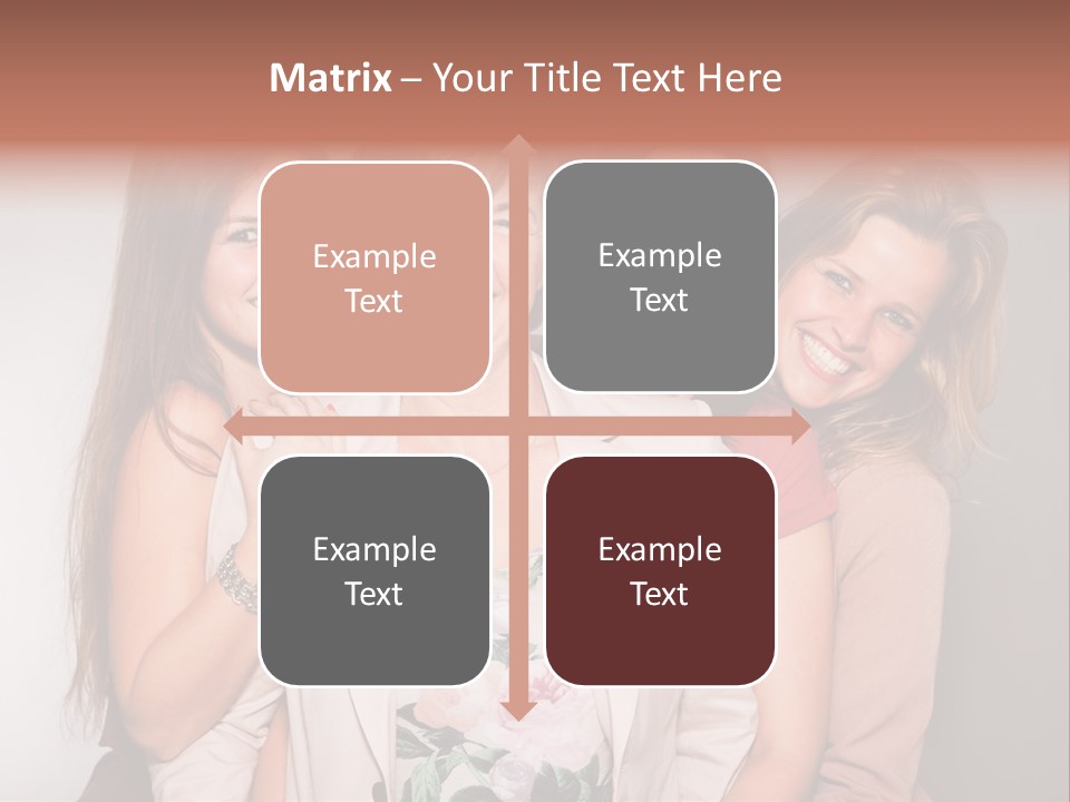 Cute Women Blue PowerPoint Template