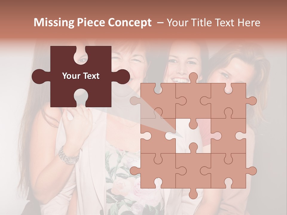 Cute Women Blue PowerPoint Template