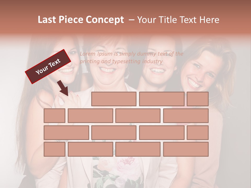 Cute Women Blue PowerPoint Template