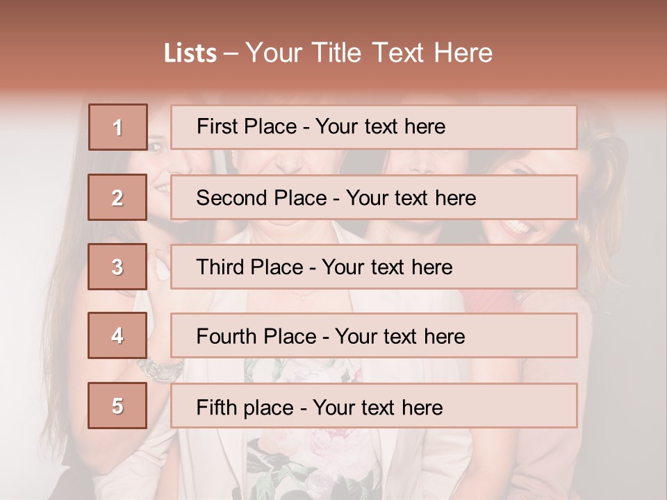 Cute Women Blue PowerPoint Template