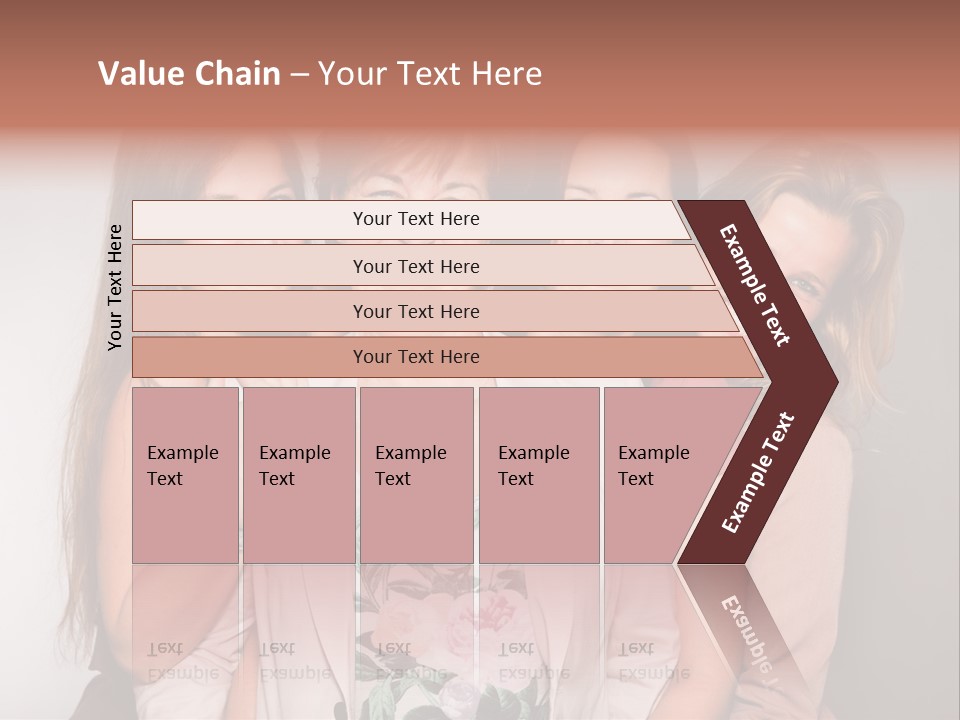 Cute Women Blue PowerPoint Template