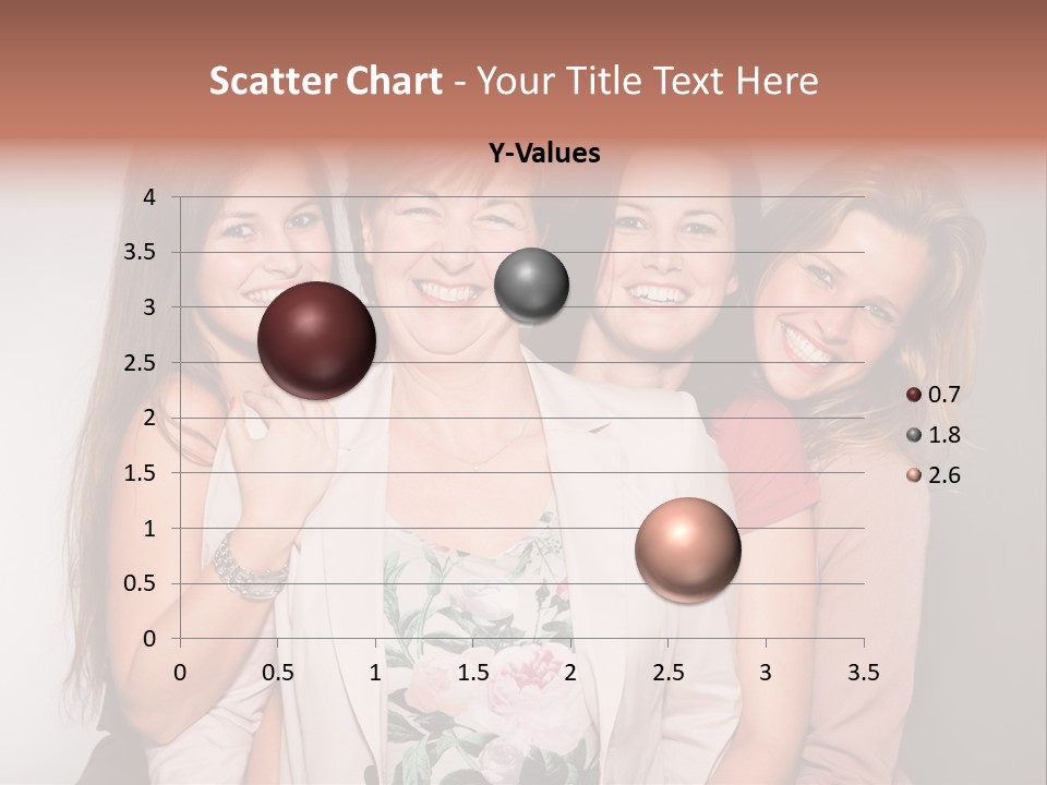 Cute Women Blue PowerPoint Template