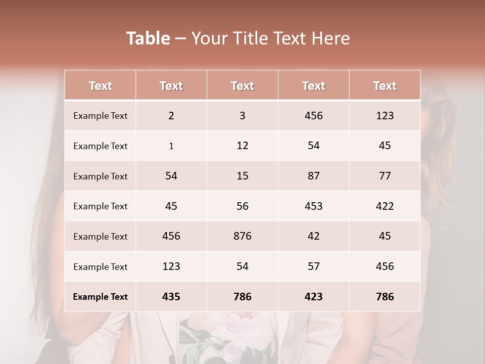 Cute Women Blue PowerPoint Template