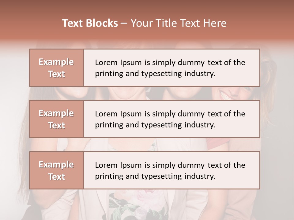 Cute Women Blue PowerPoint Template