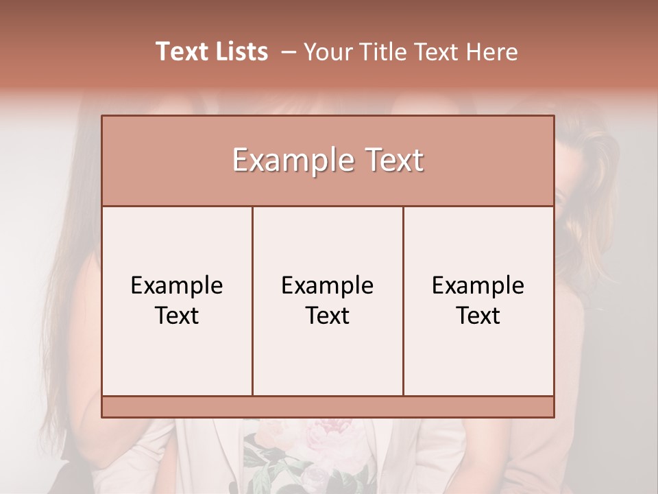 Cute Women Blue PowerPoint Template