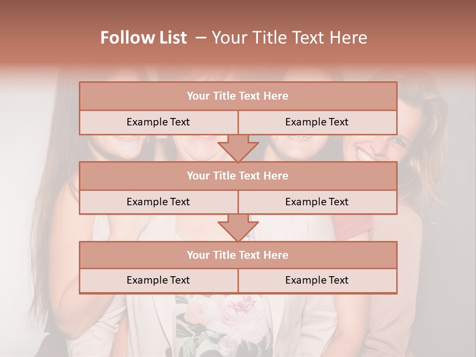 Cute Women Blue PowerPoint Template