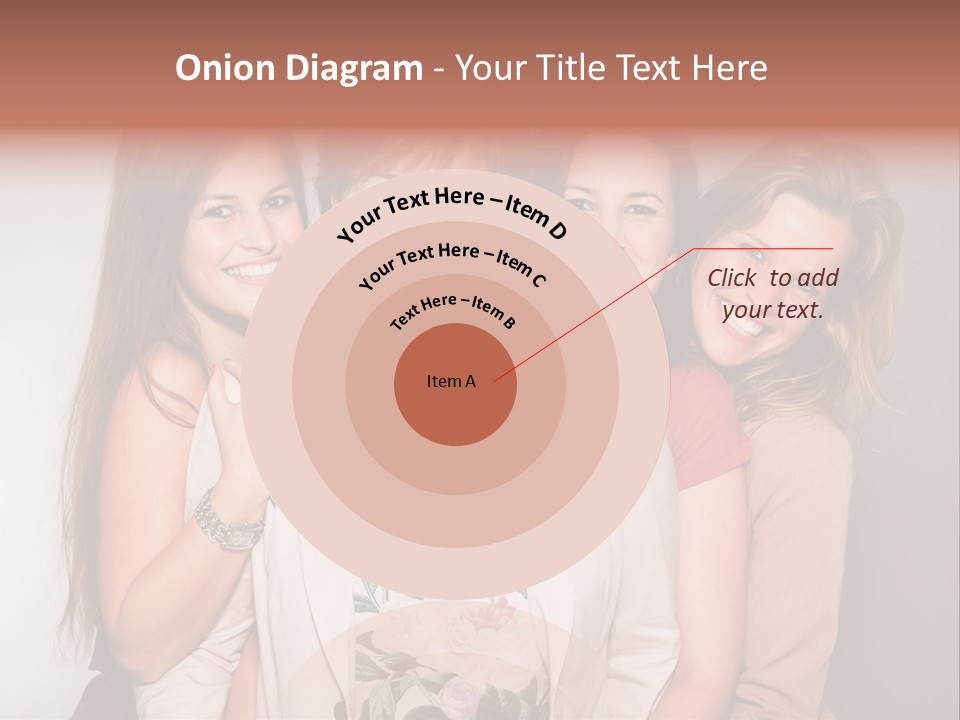 Cute Women Blue PowerPoint Template