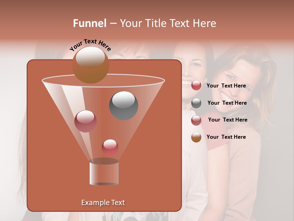 Cute Women Blue PowerPoint Template