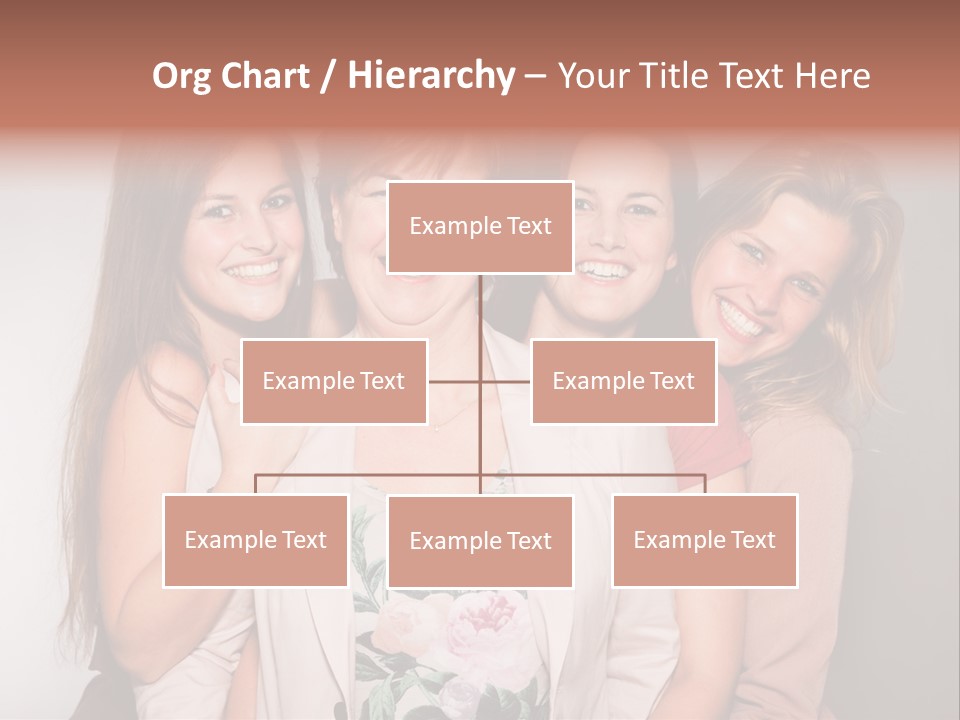 Cute Women Blue PowerPoint Template