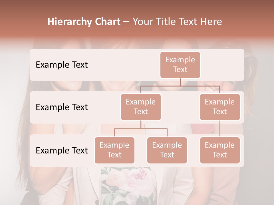 Cute Women Blue PowerPoint Template