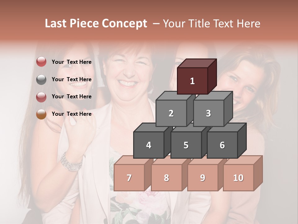 Cute Women Blue PowerPoint Template