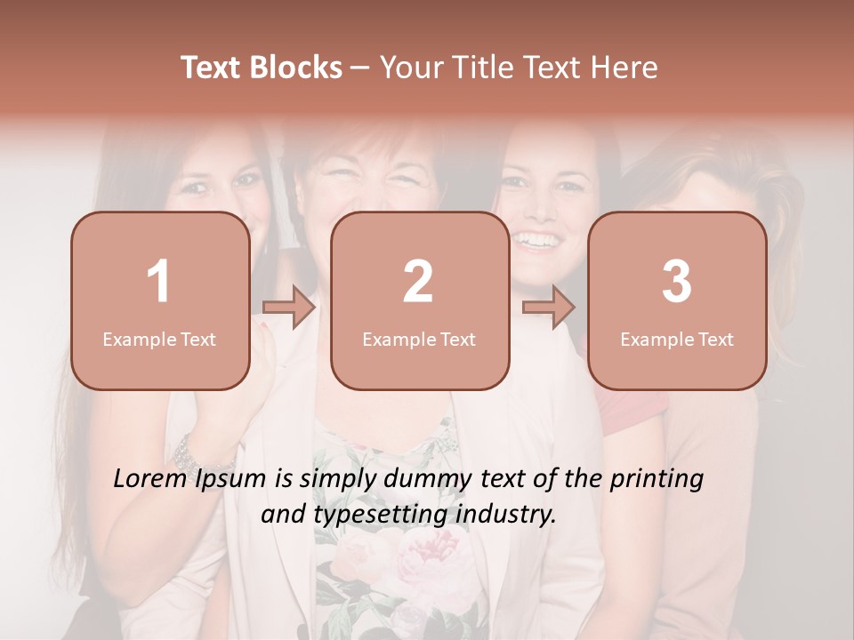 Cute Women Blue PowerPoint Template