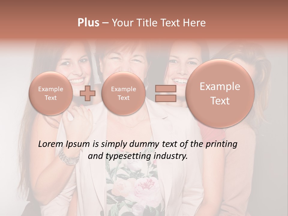 Cute Women Blue PowerPoint Template