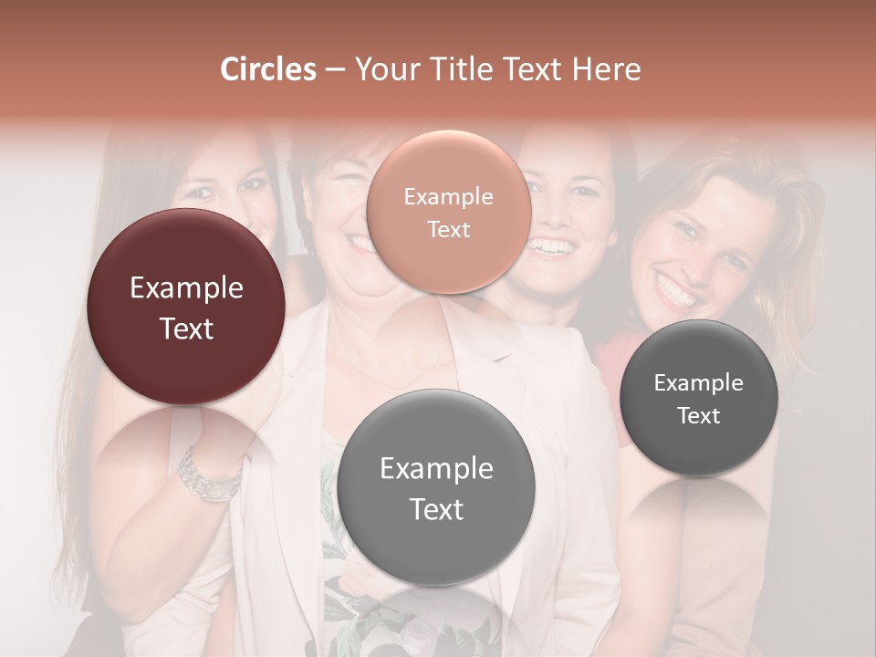 Cute Women Blue PowerPoint Template