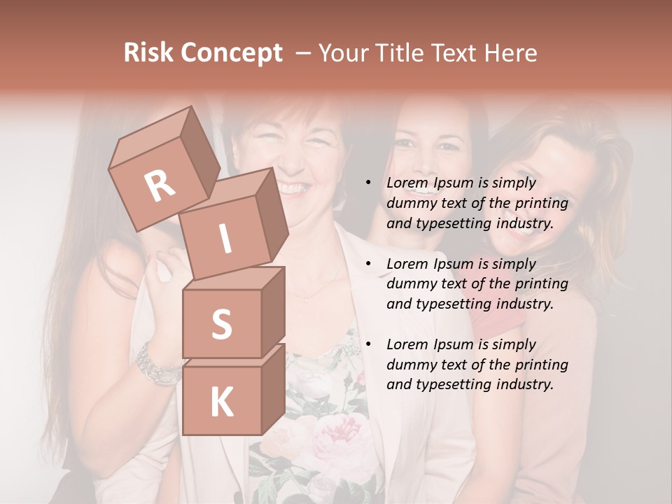 Cute Women Blue PowerPoint Template