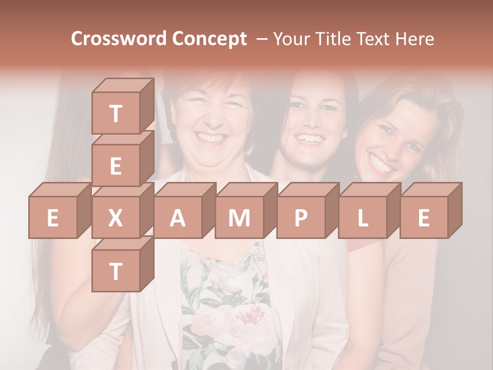 Cute Women Blue PowerPoint Template