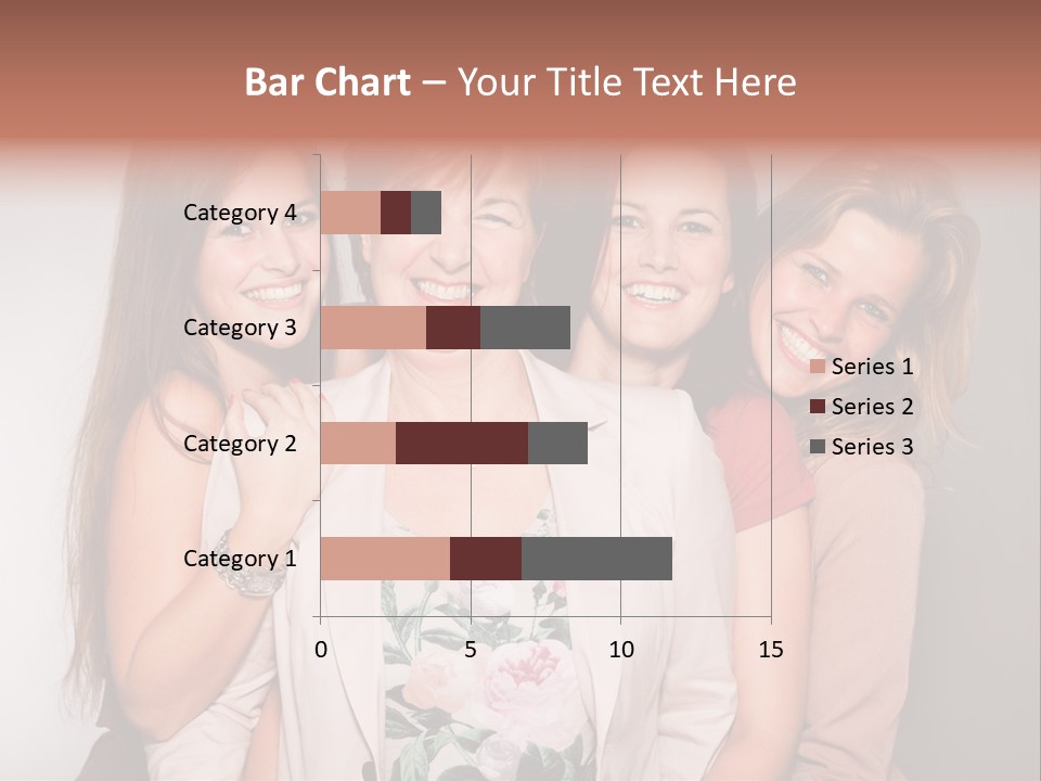 Cute Women Blue PowerPoint Template