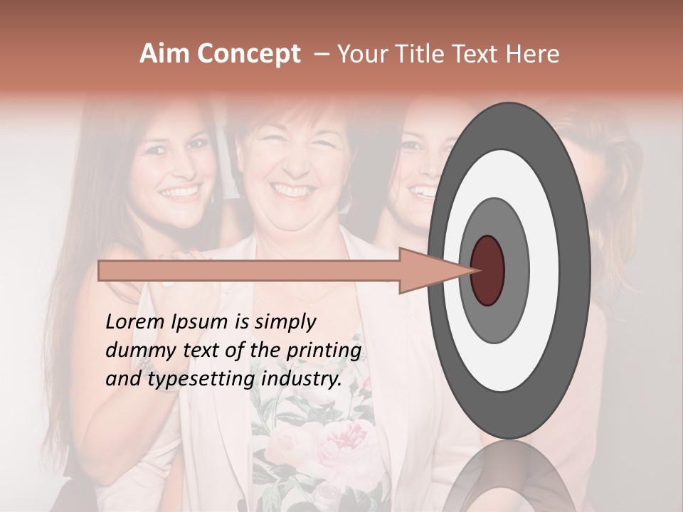 Cute Women Blue PowerPoint Template