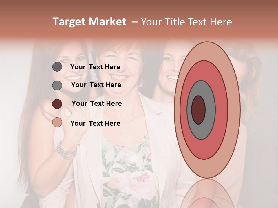 Cute Women Blue PowerPoint Template