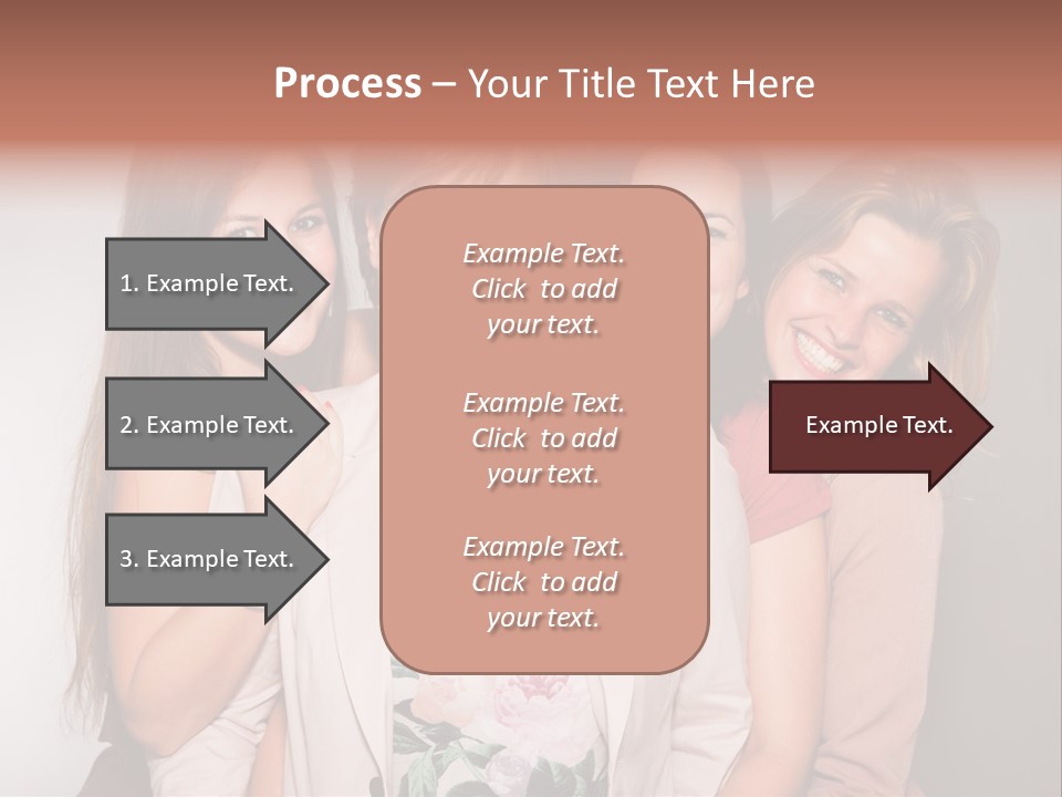 Cute Women Blue PowerPoint Template