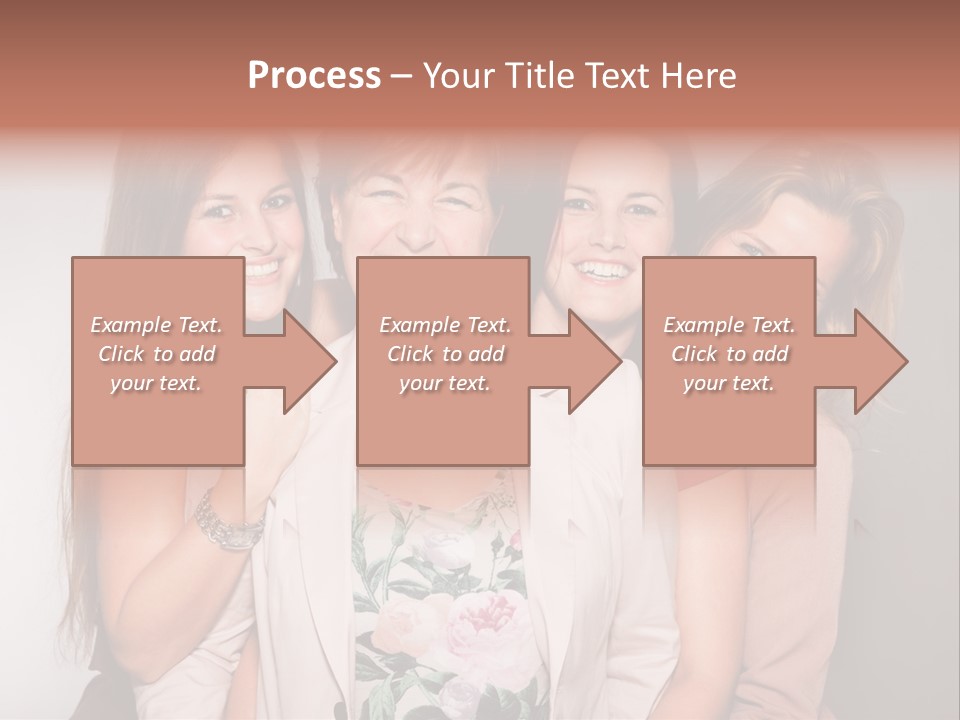 Cute Women Blue PowerPoint Template