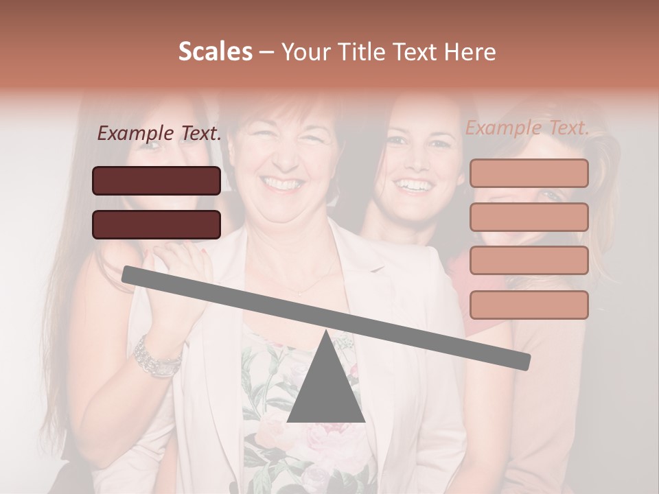 Cute Women Blue PowerPoint Template