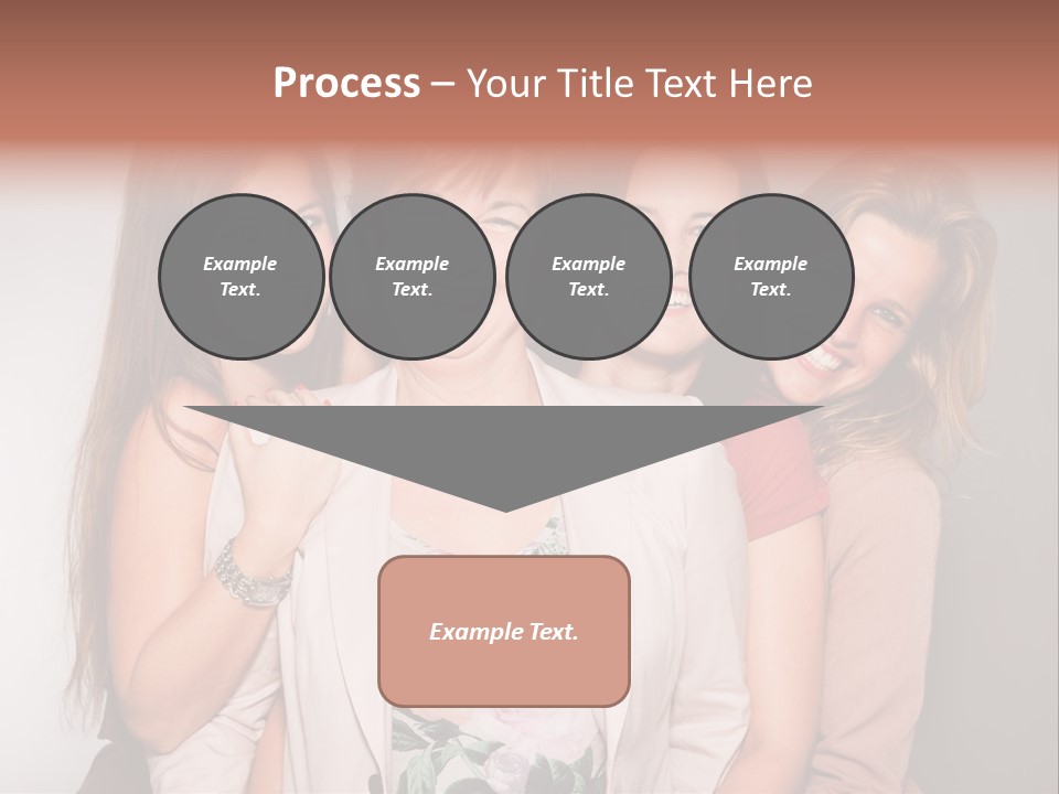 Cute Women Blue PowerPoint Template