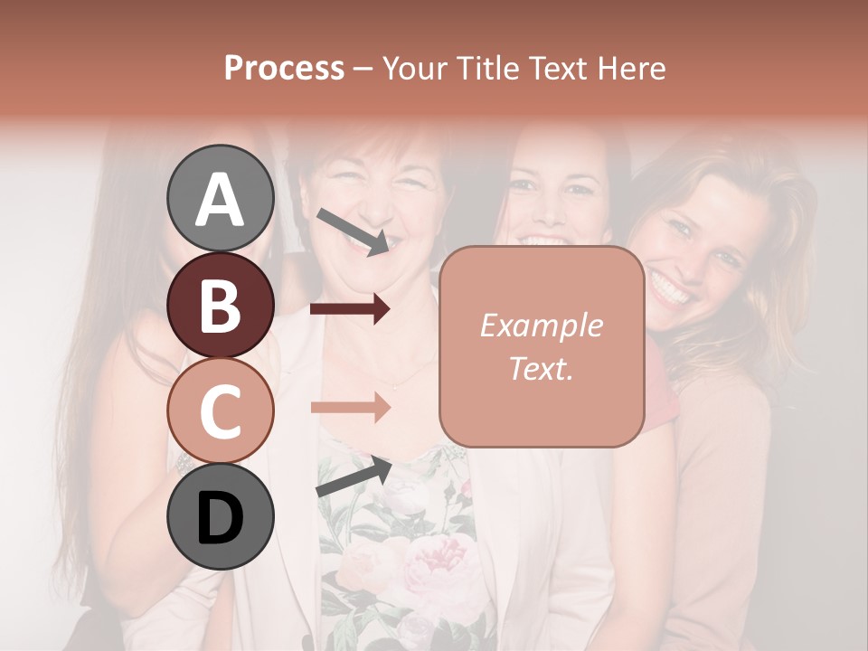 Cute Women Blue PowerPoint Template