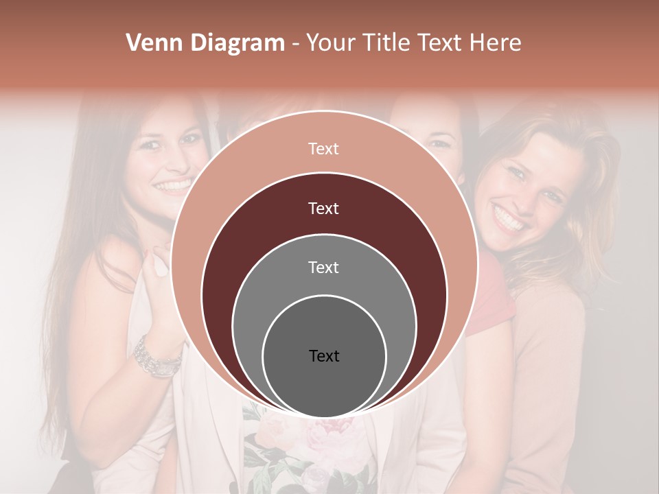 Cute Women Blue PowerPoint Template