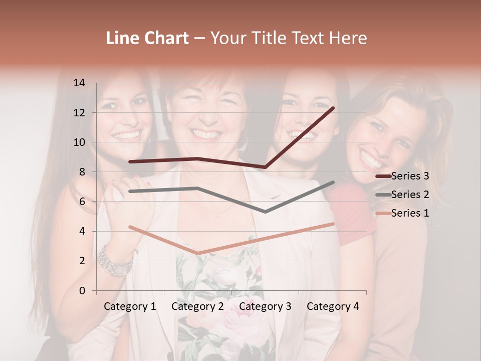 Cute Women Blue PowerPoint Template