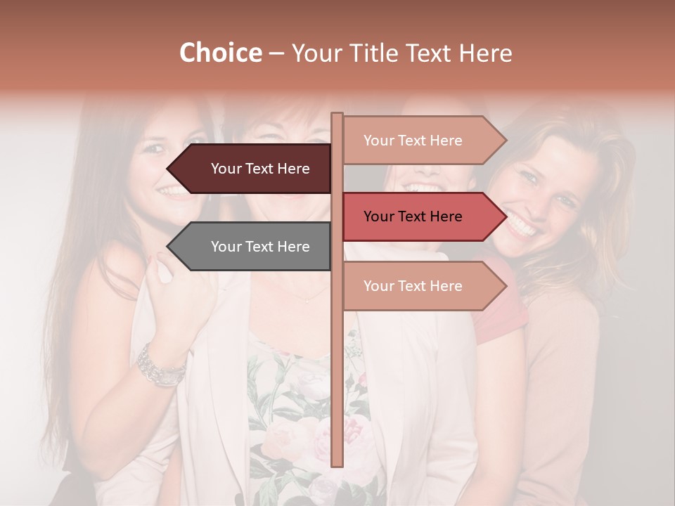 Cute Women Blue PowerPoint Template