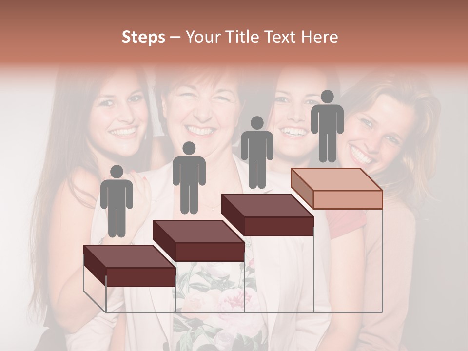 Cute Women Blue PowerPoint Template