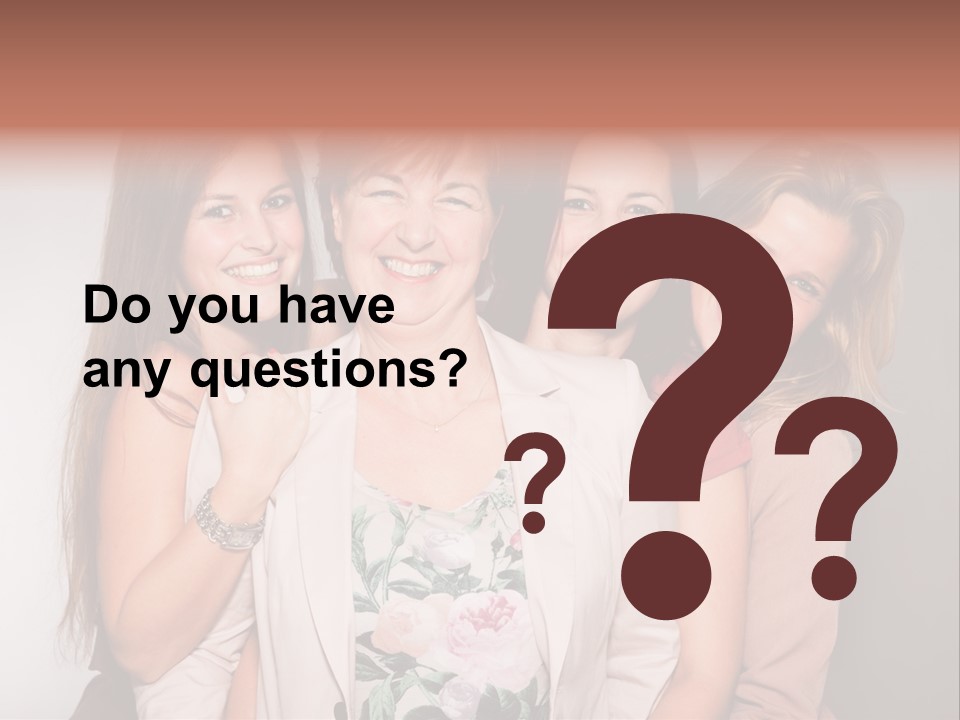 Cute Women Blue PowerPoint Template