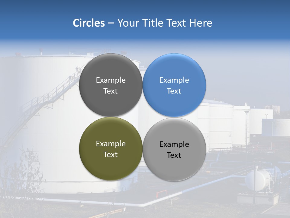 Tower Shipping Row PowerPoint Template