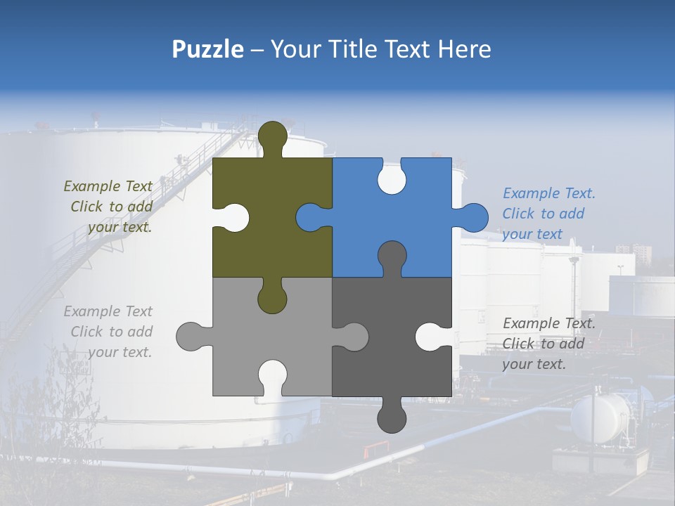 Tower Shipping Row PowerPoint Template