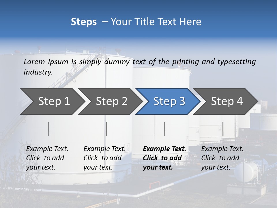 Tower Shipping Row PowerPoint Template