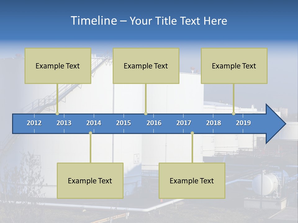 Tower Shipping Row PowerPoint Template