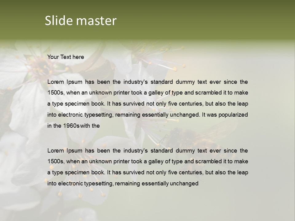 Nature Insect Flight PowerPoint Template