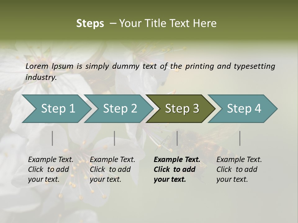 Nature Insect Flight PowerPoint Template