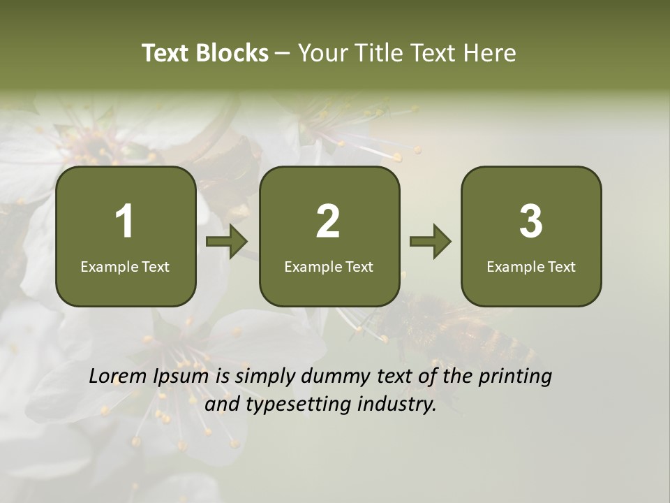 Nature Insect Flight PowerPoint Template