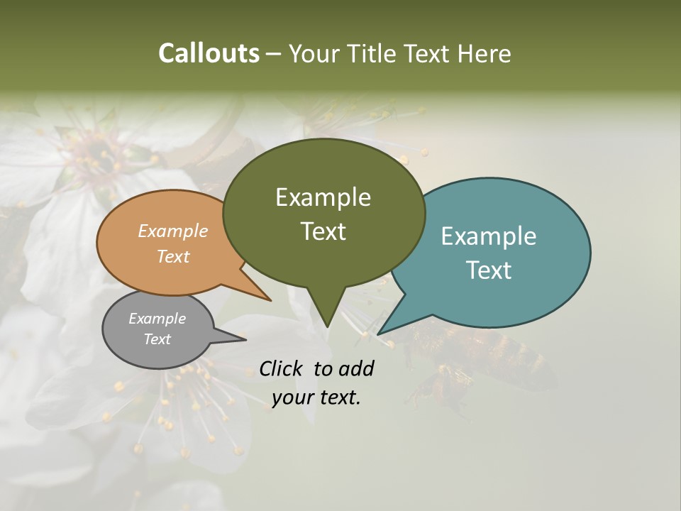 Nature Insect Flight PowerPoint Template