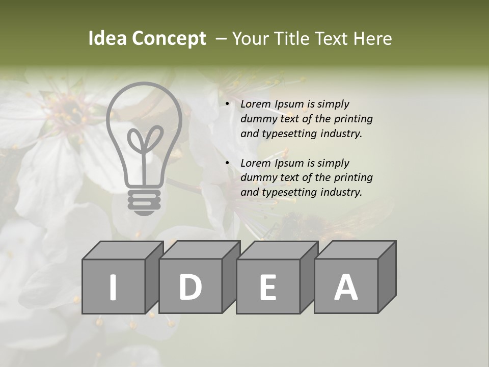 Nature Insect Flight PowerPoint Template