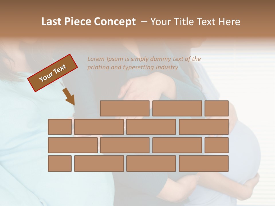 Motherhood Child Standing PowerPoint Template