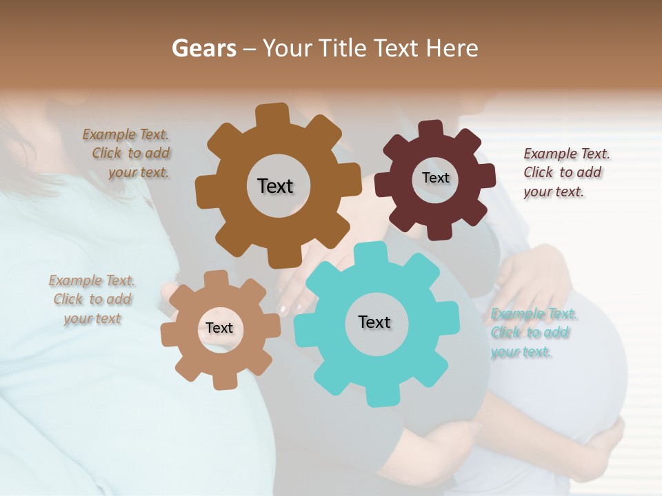 Motherhood Child Standing PowerPoint Template