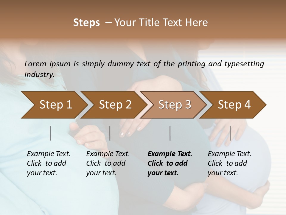 Motherhood Child Standing PowerPoint Template
